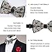 WUXEKZO Men's Boys Fashion Pug Dogs Pre-Tied Bow Ties, Adjustable Neck Band Creative Bow Ties for Holiday Party, New Year, Suit