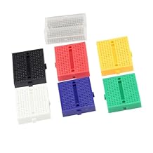 Sets of 7PCS Small Solderable Breadboard 170 Tie-Points Mini PCB Prototype Solderless Breadboards Bread Boards Circuits Jumper Board Kit for Arduino for Prototype Shield