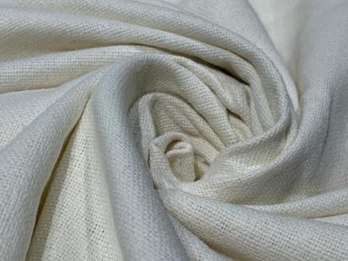 Soie Matka ivoire 111,8 cm : tissu haute couture exclusif pour teinture sur mesure