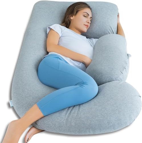 Image of Safe Multifunctional Microfiber U Shaped Pregnancy Pillow /Maternity Pillow. (Grey-U-Chain-2)