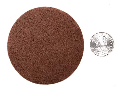 Image of Playfully Ever After Cocoa Brown Craft Felt Circles (3 Inch - 30pc)