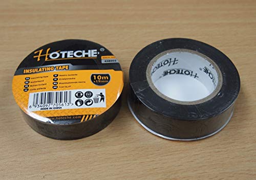 Hoteche Lot Of (20) Rolls 33 Ft 3/4 Inch Pvc Black Insulated Electrical Tape (1) thumb #1