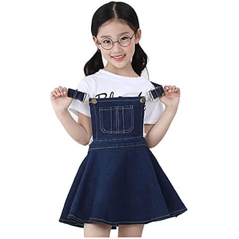 Kidscool Girls Denim Overall Tutu Dress Cover