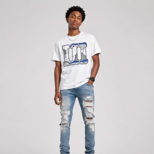 Image of DopeSkill Graphic Tee Streetwear Hip Hop Hypebeast Unisex T-Shirt Sneaker Colour Matching Shirts Rapper Mouth