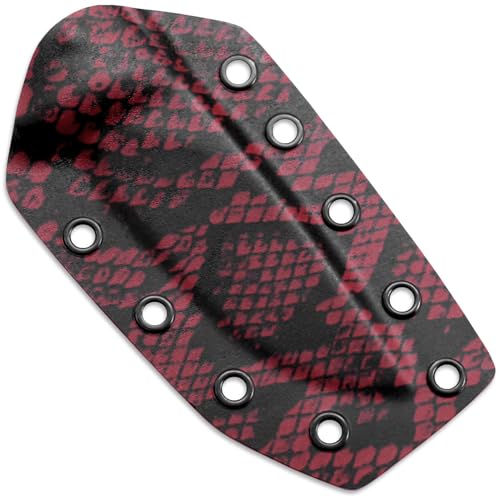 Image of KYDEX Thermoform Sheet - (P1 Texture) - (Infused Print) - (12in x 12in) - (Snake Skin - Blood Rattler) - (1 Sheet) - (for Holster Making & Hobby) - (USA Made)
