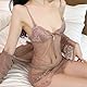 BDSMYOU 3-IN-1 Unterwäsche Frauen Sexy Set,Sexy Dessous Damen für Sex,Erotische Nachthemden Strapsen Dessous Set,Reizwäsche für Sex Damen Kostüme für Erwachsene,Lingerie Sexy for Women (Beige, L)