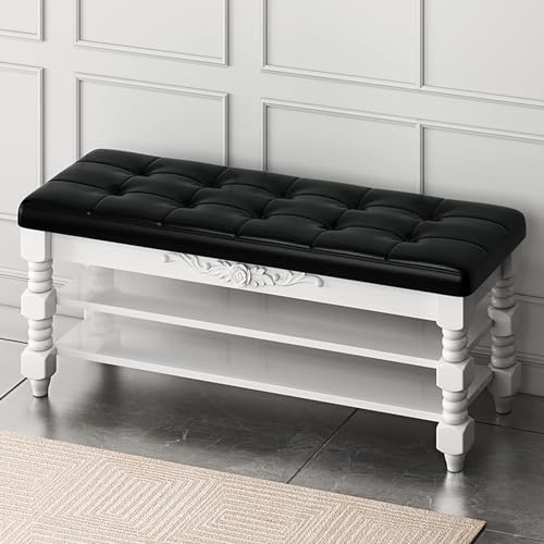 Banc de rangement grande capacité pour optimiser une entrée encombrée de chaussures
