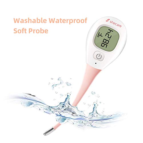 Shecare Digital Basal Body Thermometer For Ovulation ,Fertility Bbt Thermometer High Precision Oral Thermometer ,Accurate 1/100Th Degree Works With Shecare App Basal Thermometer Basic Thermometer #TOP6