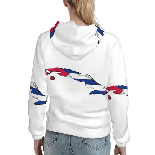 Sweat à capuche Cuba femme pull extensible confortable contre le froid