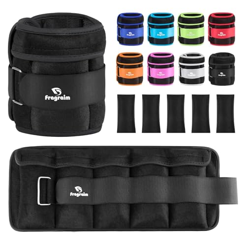 Adjustable Ankle Weights 1-3 LBS Pair with Removable Weight for Jogging, Gymnastics, Aerobics...