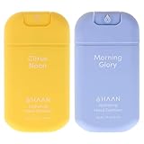 HAAN Hydrating Hand Sanitizer Kit for Unisex - 2 Pc Kit 1.01oz Hand Sanitizer - Citrus...
