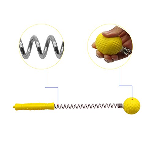 SinLoon Massager Ball Hammer(2-Pack) Hammer Stick Manual Beat Golf Ball Massager Back Shoulder Massage Full Body Reduce Fatigue Pain(Yellow