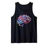 Phsychedelic Art Tie Dye Human Brain Cool Neurologist Gift Tank Top