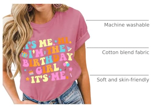 Image of Happy Birthday Shirts for Women Cute My Day My Way Birthday Girl T Shirt