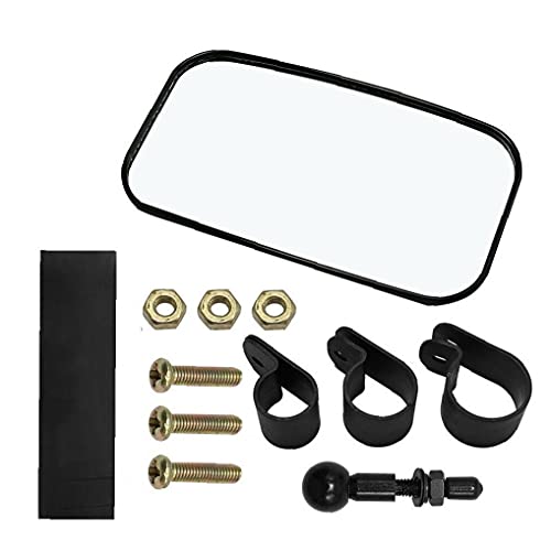 Hemore Rear View Mirror Antiglare Car Inside Mirror Anti Rearview Mirror Car Interior Rearview Mirror Wide Angle Universal Car Truck Mirror Roll Cage Bar Mounts for Car SUV CRV and Trucks