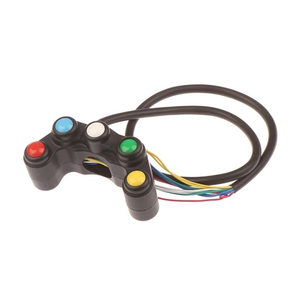 Amazon.co.jp: バイクハンドルスイッチ ユニバーサル 5 ボタン