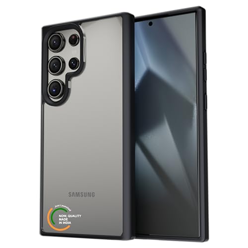 Image of Case for Samsung Galaxy S23 Ultra, [Anti-Yellowing Technology] [Military Grade Drop Protection] Shockproof Slim Hybrid Phone Case for Samsung Galaxy S24 Ultra 5G - Carbon Black