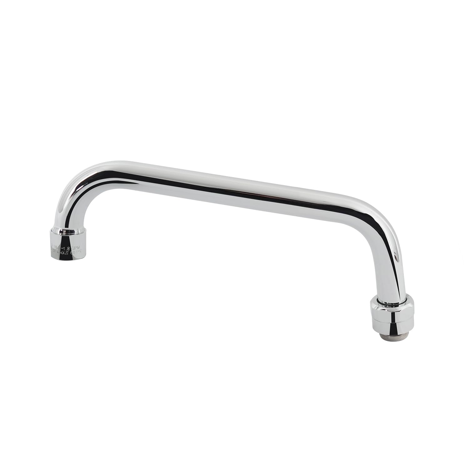 Phivan Commercial Faucet Parts 8 Inch Swivel Spout Replacement Kit for Commercial Kitchen Sink 1.8 GPM Stainless Steel Swivel Swing Nozzle Add-on Nozzle for 2 or 3 Compartment Sinks — image 1