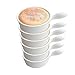 Bols de ramequins de 5 oz, ensemble de 6 ustensiles de cuisson en porcelaine élégante allant au four blanc, pour la cuisson et la cuisson du pudding, de la crème brûlée, des coupes à crème pâtissière