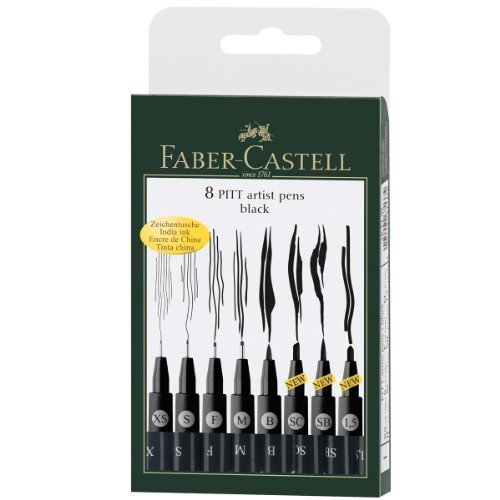 Faber Castell 8 Pitt Black #TOP4
