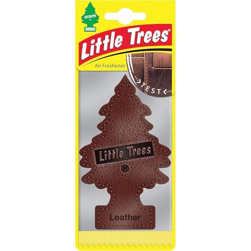 Image of Car Freshner U1P10290 Little Trees Leather Air freshener, 24 Pack