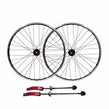 Jantes de vélo: Jantes en alliage d'aluminium à double paroi, largeur: 24,8mm, hauteur: 18,8mm. Diamètre extérieur: environ 572mm, diamètre intérieur: environ 535mm. 32trous à l'avant et 32trous à l'arrière. Rayons ronds + capuchon en cuivre. Valve Schrader.
