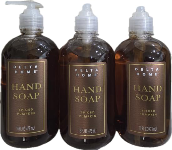 Hand Soap- Delta Home, 3 pk~ total 48 ozs. (Spiced Pumpkin)