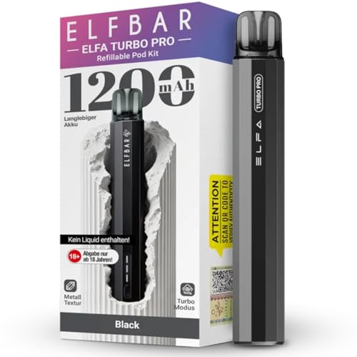 Elfbar ELFA Turbo Pro 1200mAh 2ml Pod Kit E-Zigarette Nikotinfrei
