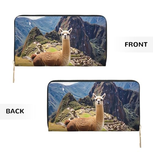 Sheep Printed Long Wallet for Women Men Cute Coin Purse with Card Holder3