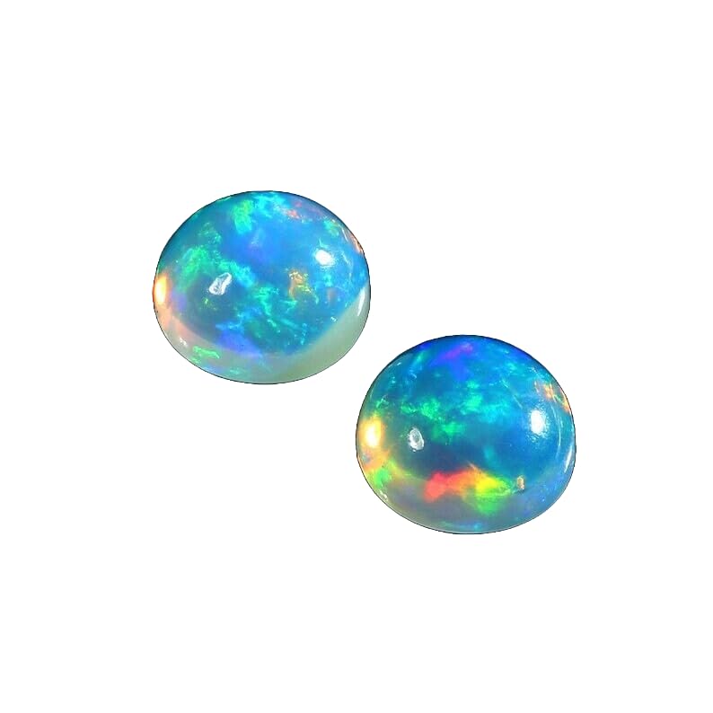 Cabochon opale éthiopienne AAA 2mm lot de 50 gemmes naturelles