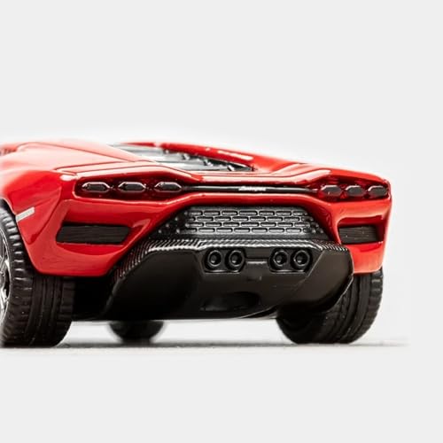 Modelo de coche metálico LPI 800-4 escala 1:64 rojo miniatura 4