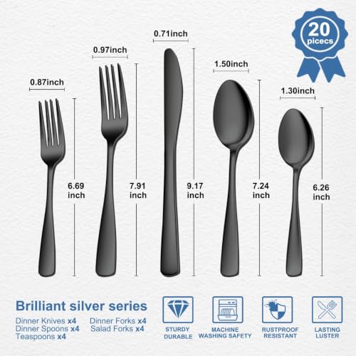 20 Piece silverware set DROPS TO to (MORE OPTIONS AVAILABLE) - image 2