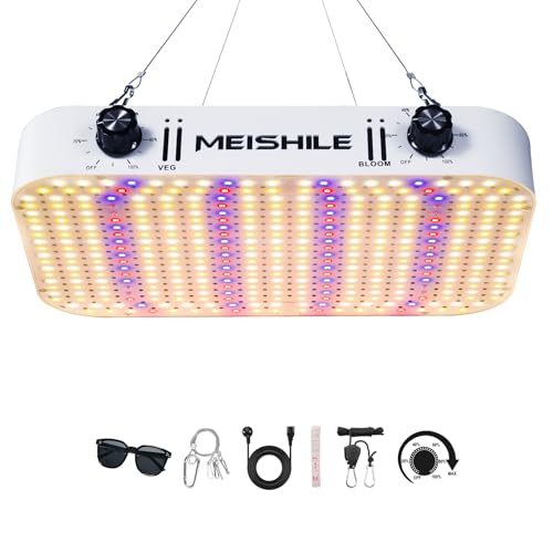 1200W LED Lampara de Cultivo, Doble Atenuación VEG BLOOM Modo Doble, Lámparas De Crecimiento, Grow Light Para Plantas De Interior para Tienda de Cultivo, Crecimiento Hidropónico(Tablero Quantum)