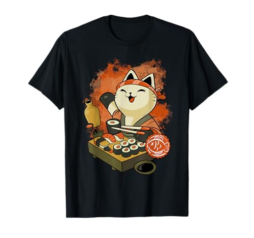Sushi Maître Chat T-Shirt