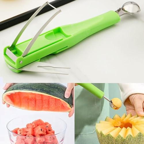 Cortador 3 en 1 para Sandía con Cuchilla Acero Inoxidable miniatura 5