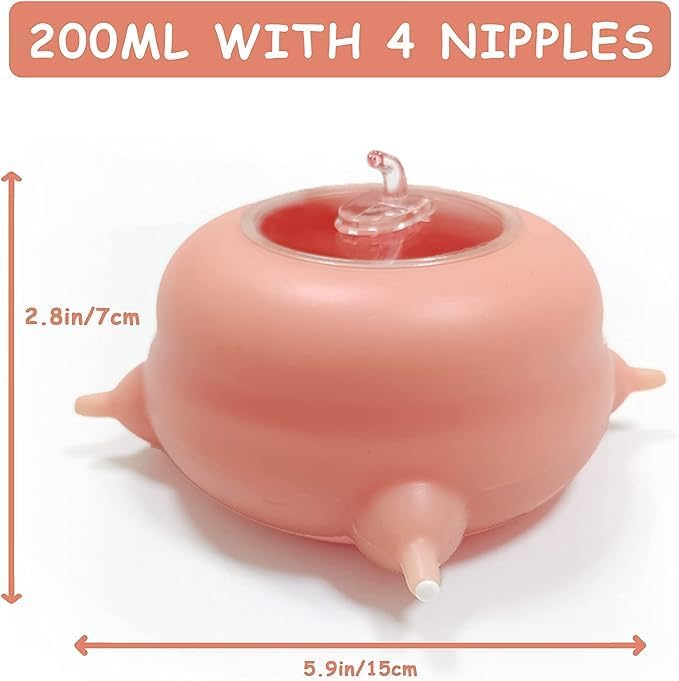 A Variety of Puppy feeders, Nursing Puppy Bottles, Puppy feeders, Nipple Silicone Puppy feeders, Puppy Feeding Stations, Suitable for Kittens, Chihuahuas, French Bulldogs, Mini Dogs and More