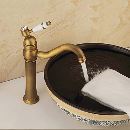 Robinet de lavabo monotrou laiton antique pour remplacer un vieux mitigeur - 3