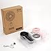 VanSmaGo [Portable Mini Fan 3-pack] Handheld Personal Small Fan with 3-speed for Travel, USB Rechargeable Battery Operated Eyelash Fan, Black&White&Pink