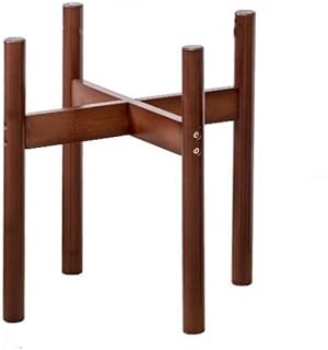 ZHZXBDGQ Soporte ajustable para plantas de interior, color marrón, 39,5 cm
