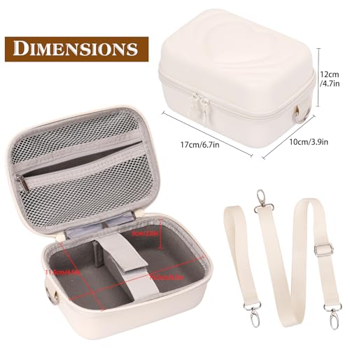 Funda para cámara digital qiaofei beige ligera y resistente miniatura 4