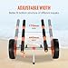 DjxAzthuria Kayak Cart 450lbs Detachable Canoe Trolley Cart with 12'' Tires Adjustable Width for Paddleboards Float Mats Boats Boat Dolly Boat Launching Wheels Boat Launching