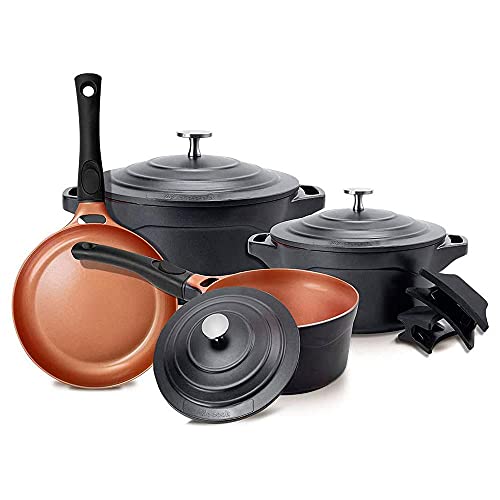Jogo de 4 Panelas Antiaderente Premier Black Le Cook 1 Jogo de 4 Panelas Antiaderente Premier Black Le Cook