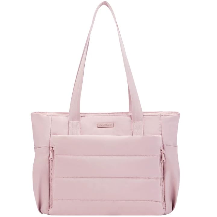 Image of NISHEL Travel Puffy Tote Bag For Women, Ultra-Lightweight Large Tote Purse For Office Day And a Short Weekend Getaway