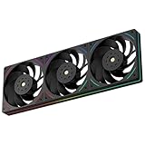 Thermalright TL-UB36R CPU Reverse Fan 120mm Case Cooler,PWM Connector Silent Computer Cooling,Low Noise 27dba,360x120x25mm,3 Pack PC Fans,Black