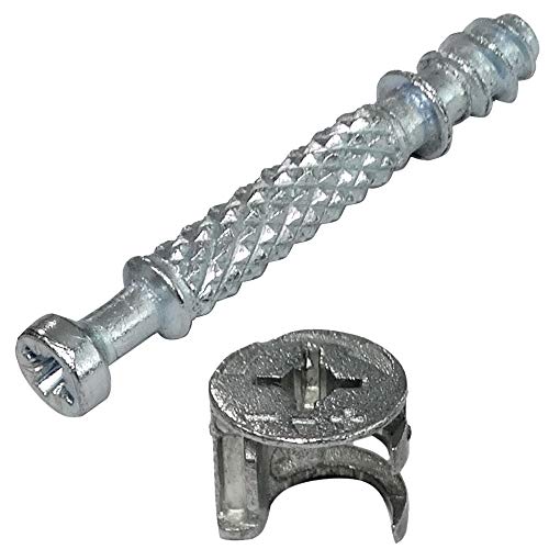 AERZETIX: 30 ensembles goujon ferrure raccord d'assemblage rastex panneau 16mm meuble 15/7mm C41549