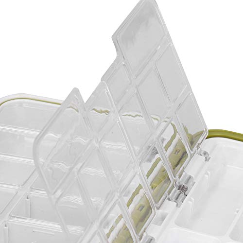 Caixa de iscas de pesca, caixa de equipamentos de pesca, para acampamento ao ar livre, caminhadas, v