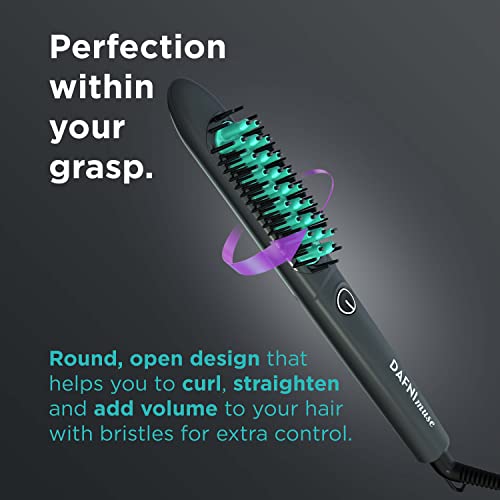 Dafni X Conair Muse, Smoothing & Styling Hot Brush. Create Endless Styles From Straight To Smooth To Curly, With Or Without Volume. Best Suited For Short To Mid-Length Hair #TOP1