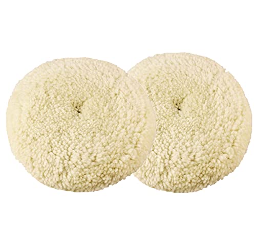 Inzoey Wool Buffing Pad,2 Pack 7