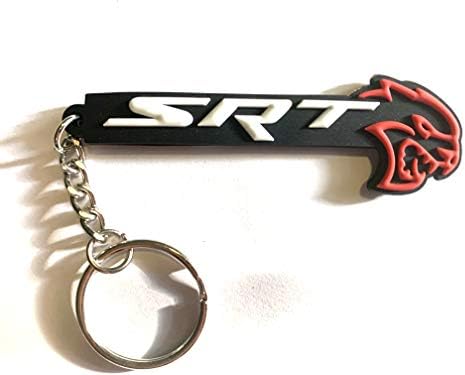 3D Dodge Challenger SRT HELLCAT PVC KEY CHAIN & KEY RING