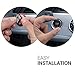 kwmobile Start Stop Button Ring Compatible with BMW BMW 3 Series E90/E91/E92/E93 - Carbon Fiber Car Trim Cover - Black